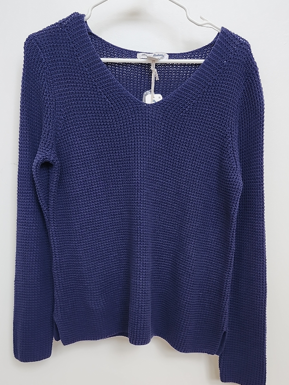 Tommy Bahama Navy V-Neck Knit Sweater NWT